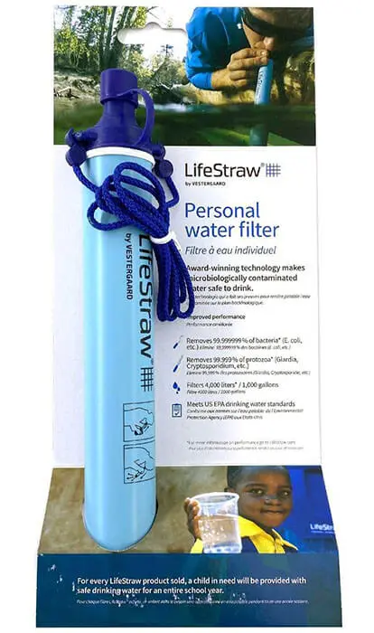 No matter how dirty it may be, LifeStraw will filter out all the contaminants and make it safe to drink