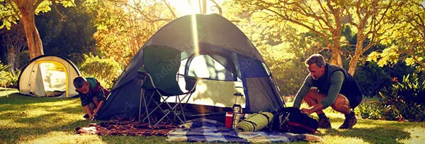 Set up your camp before dark: