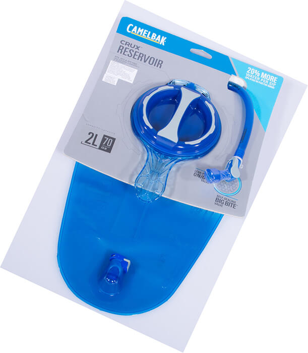 The Crux filtered by LifeStraw reservoir can hold up to 2 liters of water and filters it in two steps.