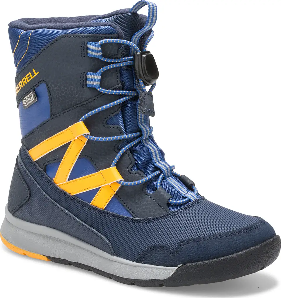 When the snow starts to fall, it's time to break out the big guns: the Merrell Snow Crush toddler boots. These bad boys are made for serious winter weather, with a waterproof and breathable design that will keep little feet dry and comfortable all day long