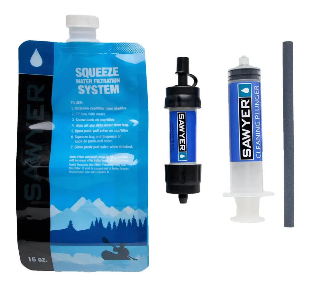 The Sawyer MINI Water Filter is a versatile and lightweight water filtration system that is perfect for camping, travel, and everyday use