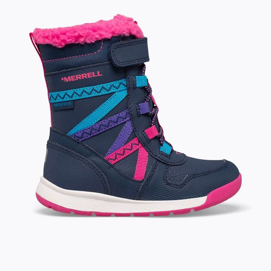  with a cushioned insole and flexible outsole that will keep your little one on the move all day long. And when the temperatures start to drop, the built-in M-Select WARM insulation will keep those little toes toasty warm.