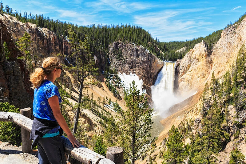With fewer people around, it's easier to find moments of tranquility in Yellowstone. Take some time to sit by one of the park's many waterfalls or hot springs and enjoy the sounds of nature 